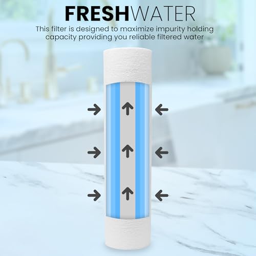 5 Micron 2.5"x10" Sediment Water Filter (6 Count)
