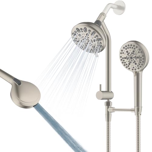 Metal Dual Rain Shower Head Easy Reach