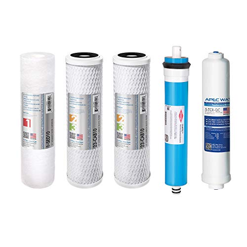 APEC FILTER MAX90 US Made 90 GPD Complete Replacement Filter Set for Ultimate Series Reverse Osmosis Water Filter System