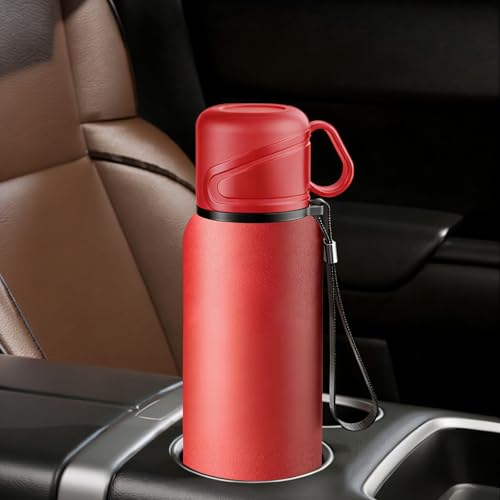 Double wall vacuum Leakproof stainless steel wide mouth insulated water bottle;tea tumbler with infuser