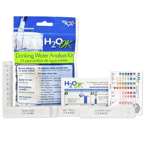 LT5010 6 LabTech LT5010 H2O OK Drinking Water Analysis Kit (6 Count)