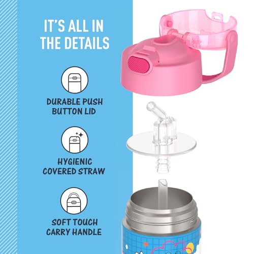 FUNTAINER Water Bottle with Straw