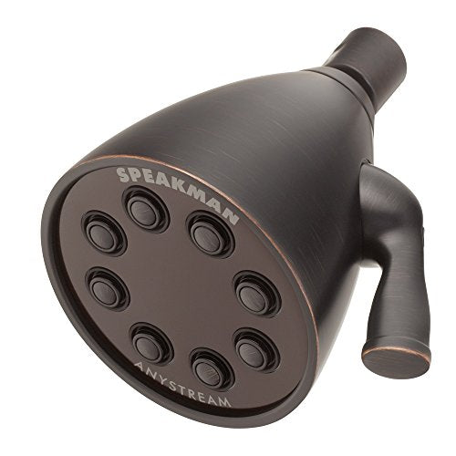 S-2251-ORB Signature Icon Anystream High Pressure Adjustable Solid Brass Shower Head, Oil-Rubbed Bronze , 2.5 GPM