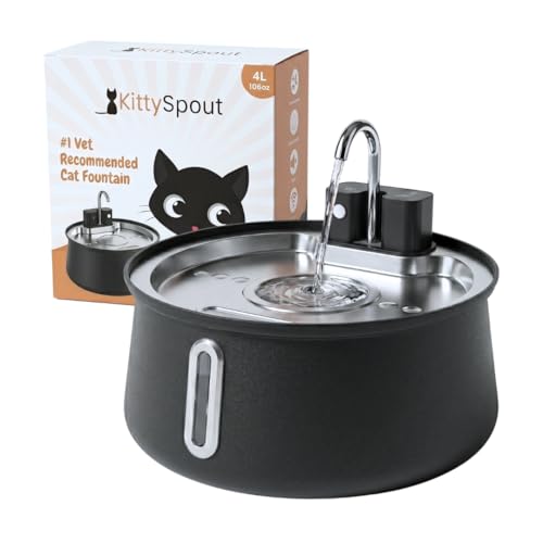 4L Stainless Steel Cat Water Fountain