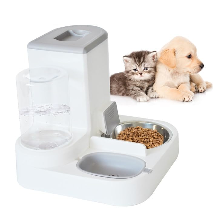Automatic Cat Food and Water Dispenser Set 2 in 1