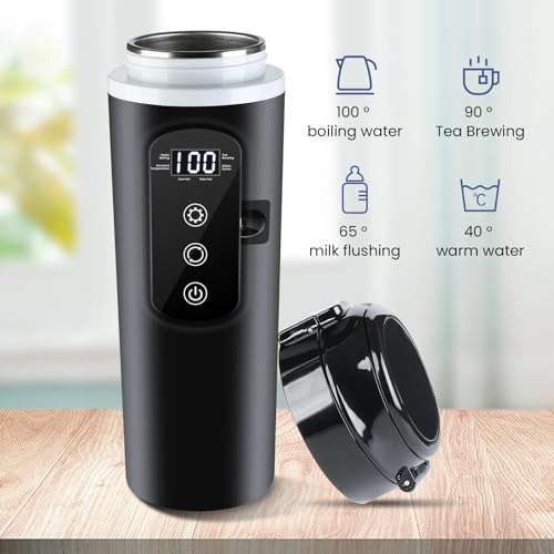 Car Travel Electric Kettle 400ml Heating Mug