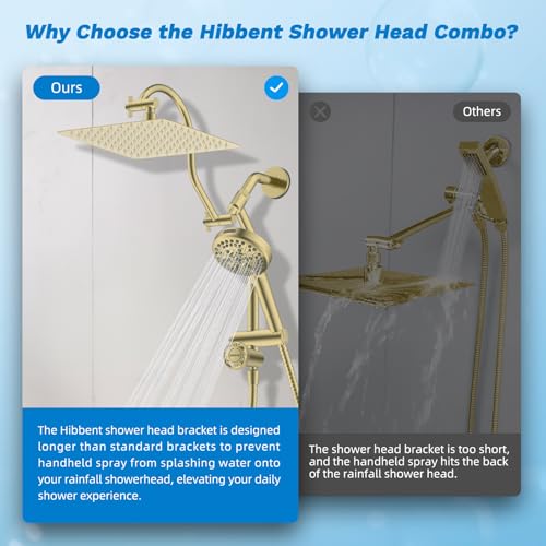 High Pressue All Metal 10" Rainfall Shower Head