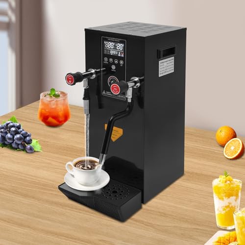 Hot Water Dispenser 3.2Gal Commercial Water Boiler with Cup Temperature Probe & Removable Drip Tray Timing1