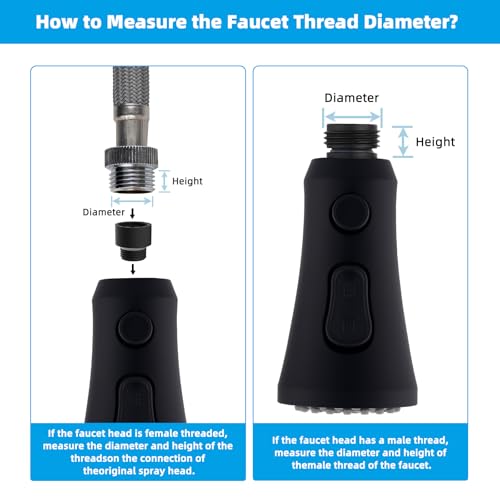 Pull Down Kitchen Faucet Head Replacement
