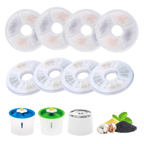 Cat Water Fountain Filter Replacement for 3L Flower Cat Drinking Fountain
