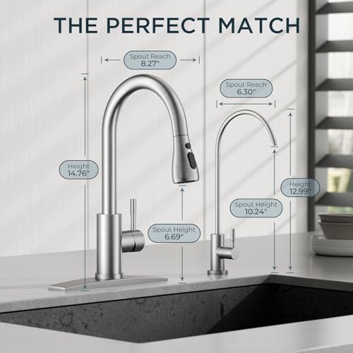 Pull Down Kitchen Faucet and Water Filter Faucet