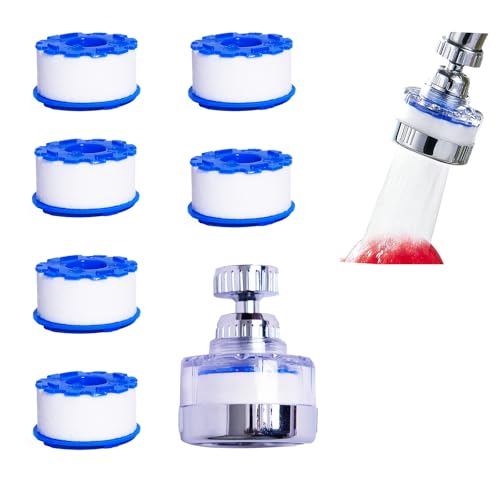 7Pcs Sink Water Filter Faucet with Cartridges Set