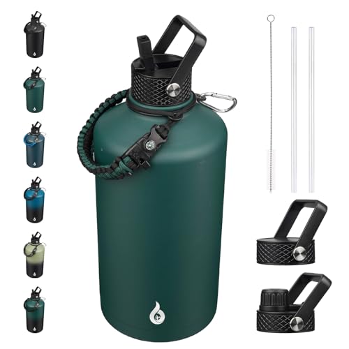 128oz Insulated Water Bottle with Straw Lid