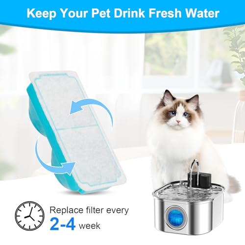 Cat Water Fountain Filter for 108oz (6 Count)
