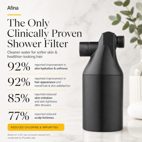 Black High Pressure Revitalizing Shower Filter
