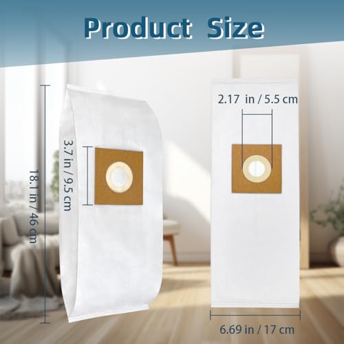 12 Pack Type Y HEPA Vacuum Bags Replacement for Hoover WindTunnel Upright Style Y (12 Count)