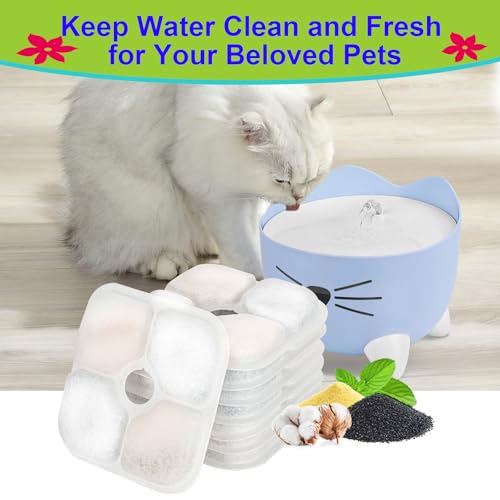 Cat Water Fountain Filter Replacement for PIXI Pet Water Fountain