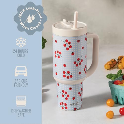 Oasis 40oz Tumbler with Handle & Retracting Straw