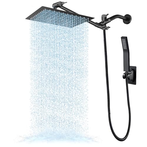 All Metal Rain Shower Heads with Handheld Spray Combo