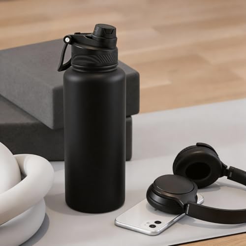 Stainless Steel Water Bottle with Strap 32oz