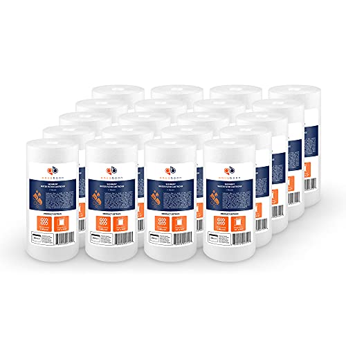 Whole House 1 Micron Water Filter 10 x 4.5 Against Sediment Water Filter Cartridge Replacement Compatible with DGD (20 Count)