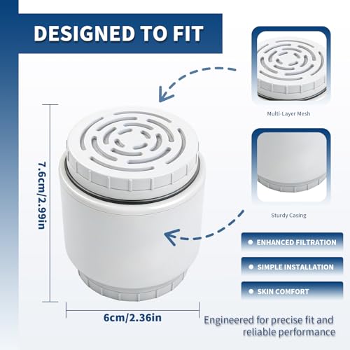 4 Pack Filter Cartridge Compatible with AquaBliss SF400 (4 Count)