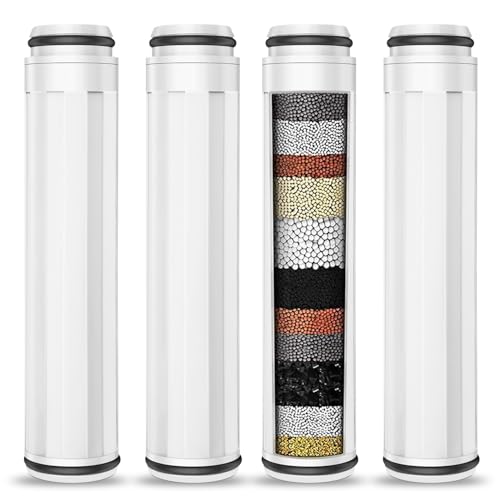 4 PACK Replacement Filter Replacement Shower Head Filter Cartridge Compatible with FEELSO Handheld Showerhead (4 Count)