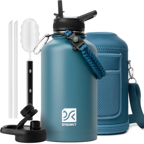 Insulated Water Bottle with Portable Carrier Bag for Outdoor 64 oz
