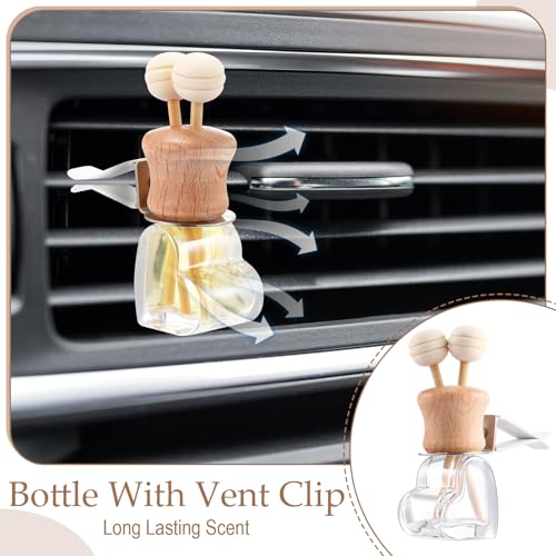 30 Pack Car Air Freshener Diffuser Bottles with Vent Clip (30 Count)