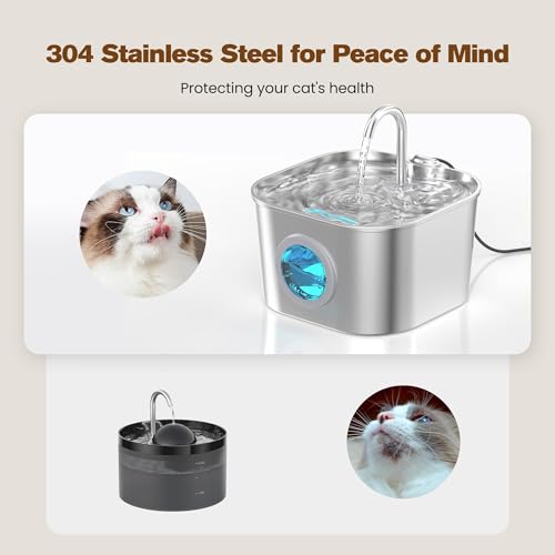 Cat Water Fountain Stainless Steel