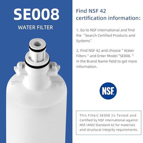 Adq360061 Water Filter Replacement for LG Refrigerator Lt700p Adq36006101 Lfds22520s (3 Count)