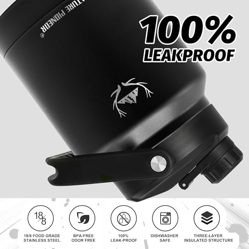 84 oz Insulated Water Bottle Jug with Carrier Bag