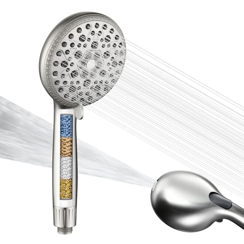 Handheld Shower Head with Filter for Hard Water