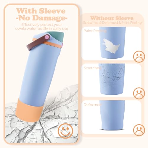 Silicone Boot for Owala 30oz & 40oz FreeSip Sway Bottles & Tumblers