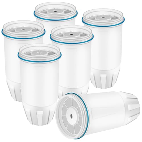 Upgraded Water Filters Replacement for ZERO Water Pitcher (6 Count)