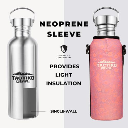 Tactiko Stainless Steel Wide Mouth Water Bottle