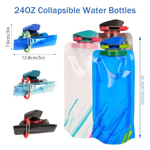 Collapsible Water Bottles for Travel (24 Count)