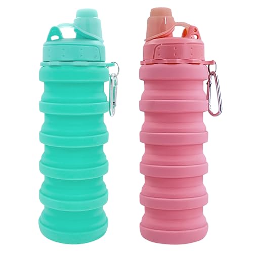 Collapsible Water Bottles Two Pack (2 Count)