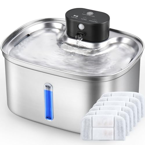 Wireless Cat Water Fountain Stainless Steel