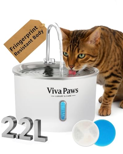 Viva Paws Cat Water Fountain Stainless Steel