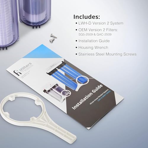 LWH-D 2-Stage Whole House Sediment Carbon Water Filter System
