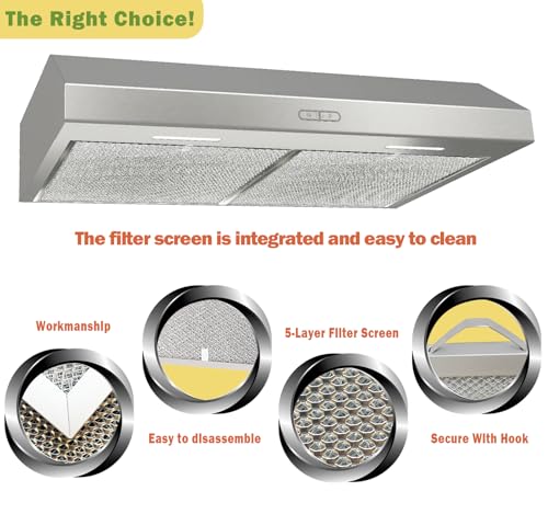 S99010430 002 Filter for Broan Range Hood Replacement (2 Count)