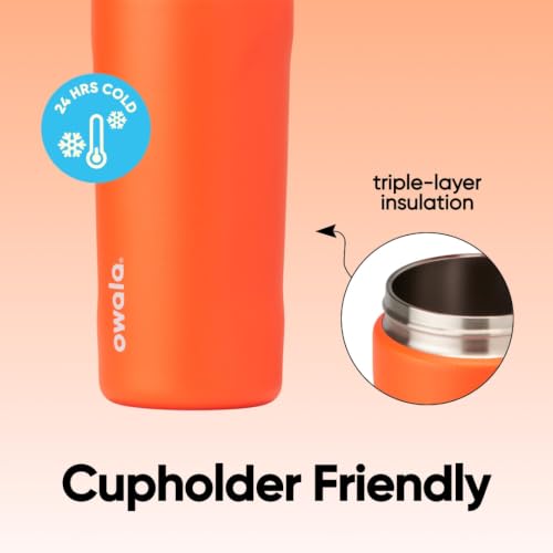 FreeSip Kids Stainless Steel Water Bottle 16 oz Blue Citrus