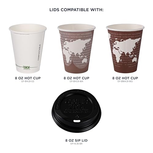 Eco Products Ecolid Recycled Small Coffee Cup Lids (1000 Count)