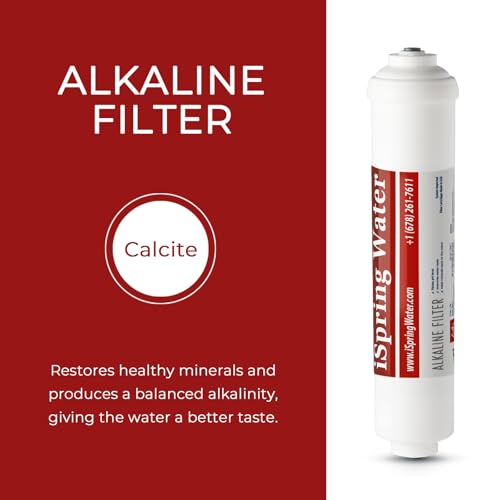 FA15US 10 inch Inline Alkaline Replacement Water Filter Cartridge for PH100 Reverse Osmosis System