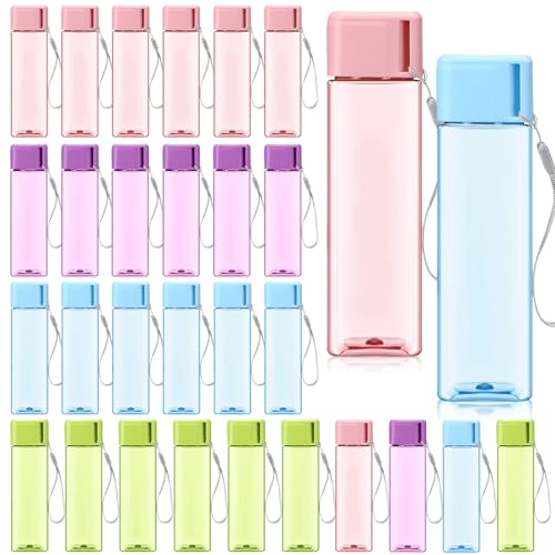 30 Pcs Water Bottles Bulk 17 Oz Plastic Leak Proof (30 Count)