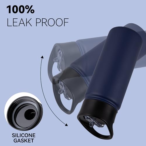 16 oz Insulated Water Bottle Bulk 4 Pack (4 Count)