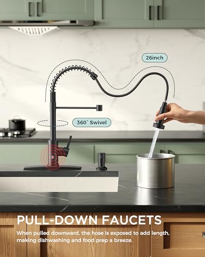 Black Touchless Kitchen Faucet