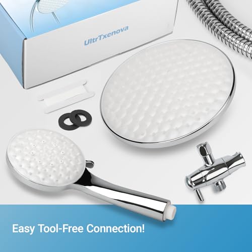 Dual Shower Head with Handheld Combo (7 Count)