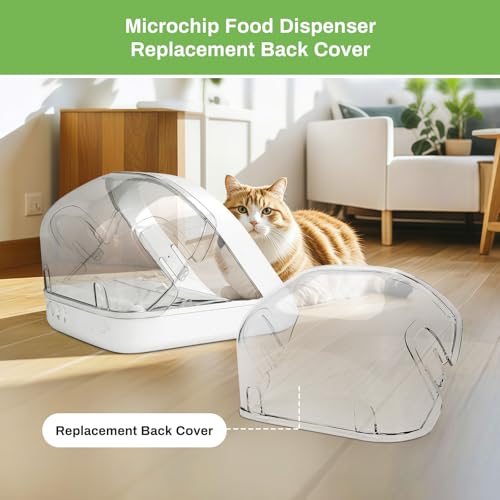Rear Cover for Automatic Microchip Pet Feeder